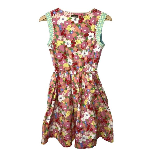 Matilda Jane Dress Womens Size Small Leah Wonderful Parade Retro Fit & Flare - Picture 5 of 6